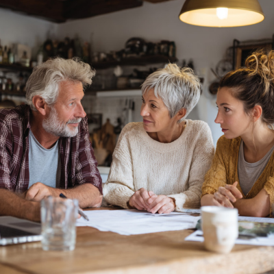 "Click to read about managing family conflict during the downsizing process"